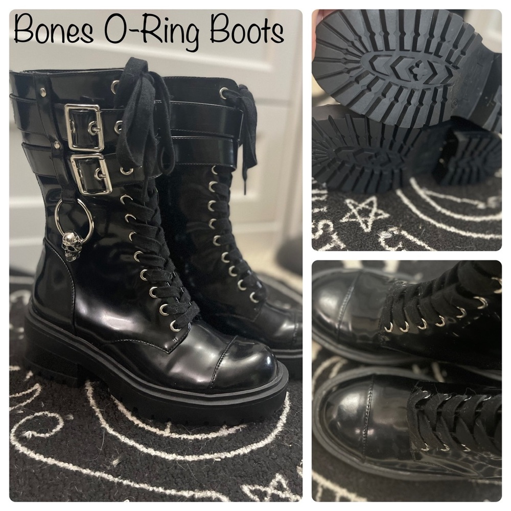 Killstar Bone-O Ring Boots